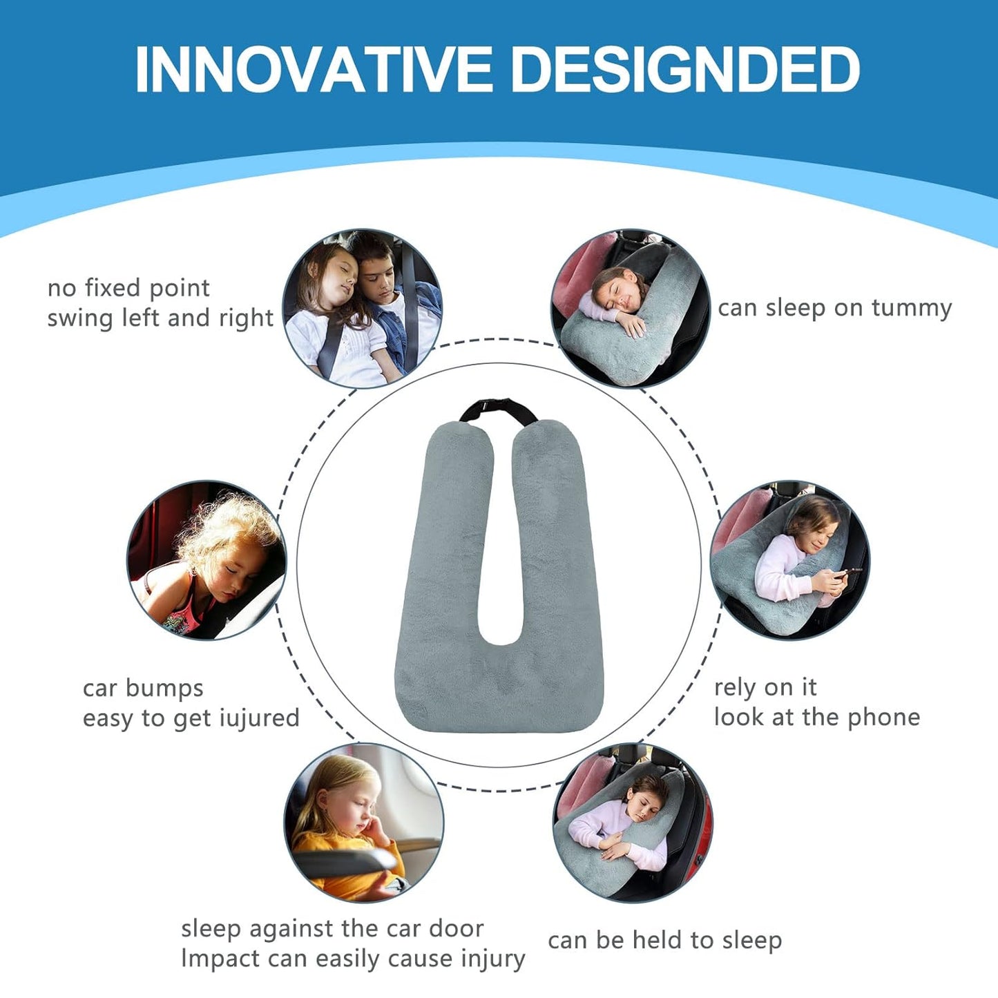 Car Back Seat Pillow | For Adults & Kids