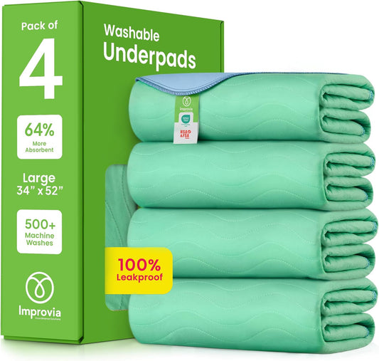 Washable Underpads | Waterproof | 34 x 52 |  For Kids
