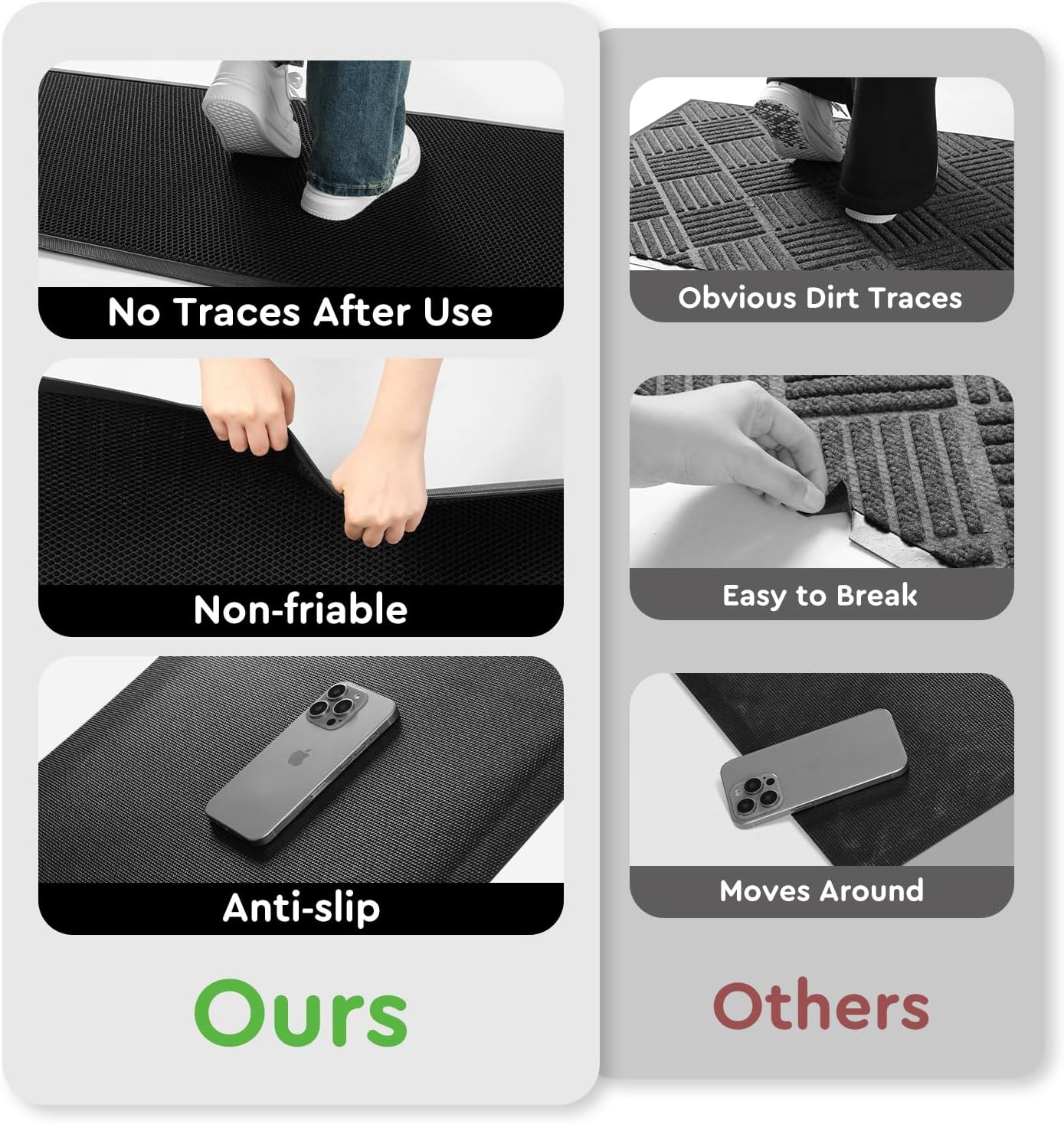 Door Mat With Mesh Technology | 40* 60 CM | Black