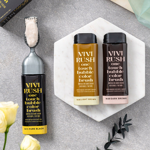 Instant Hair Dye | In-Build Comb | Black