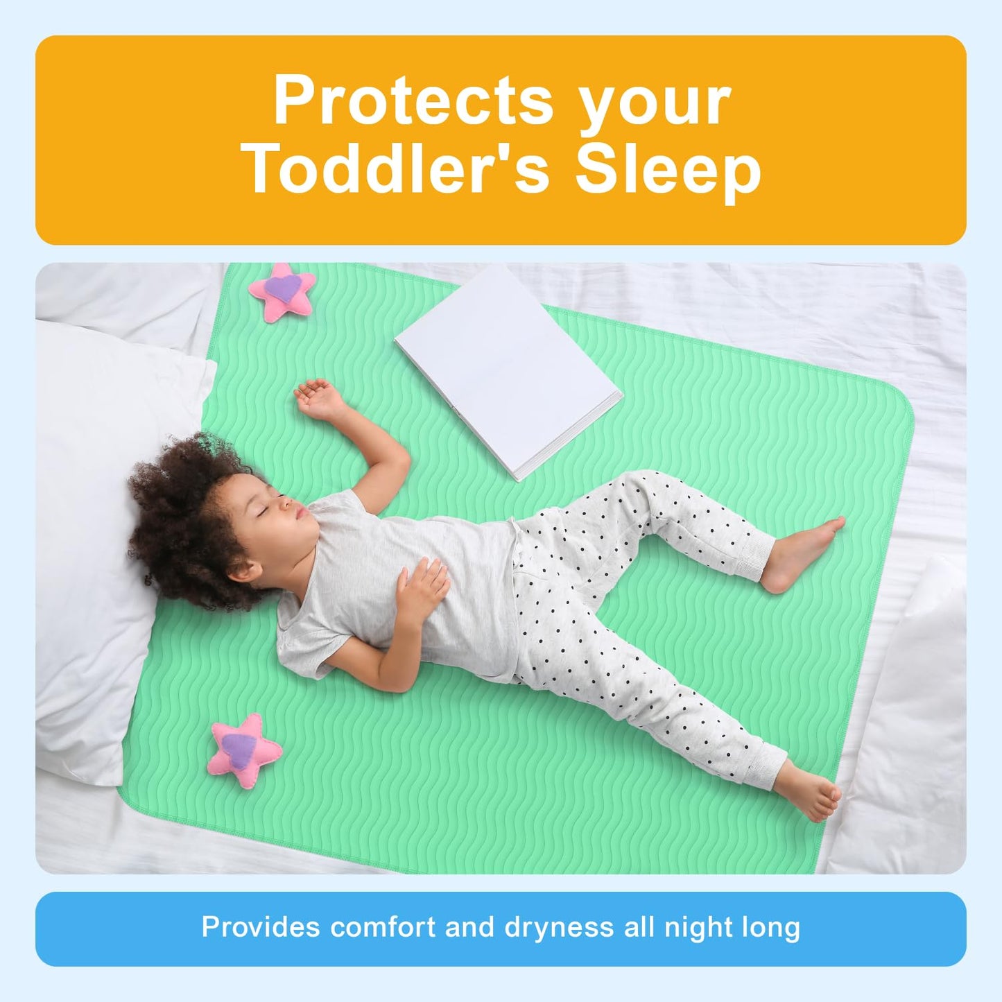 Washable Underpads | Waterproof | 34 x 52 |  For Kids
