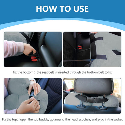 Car Back Seat Pillow | For Adults & Kids