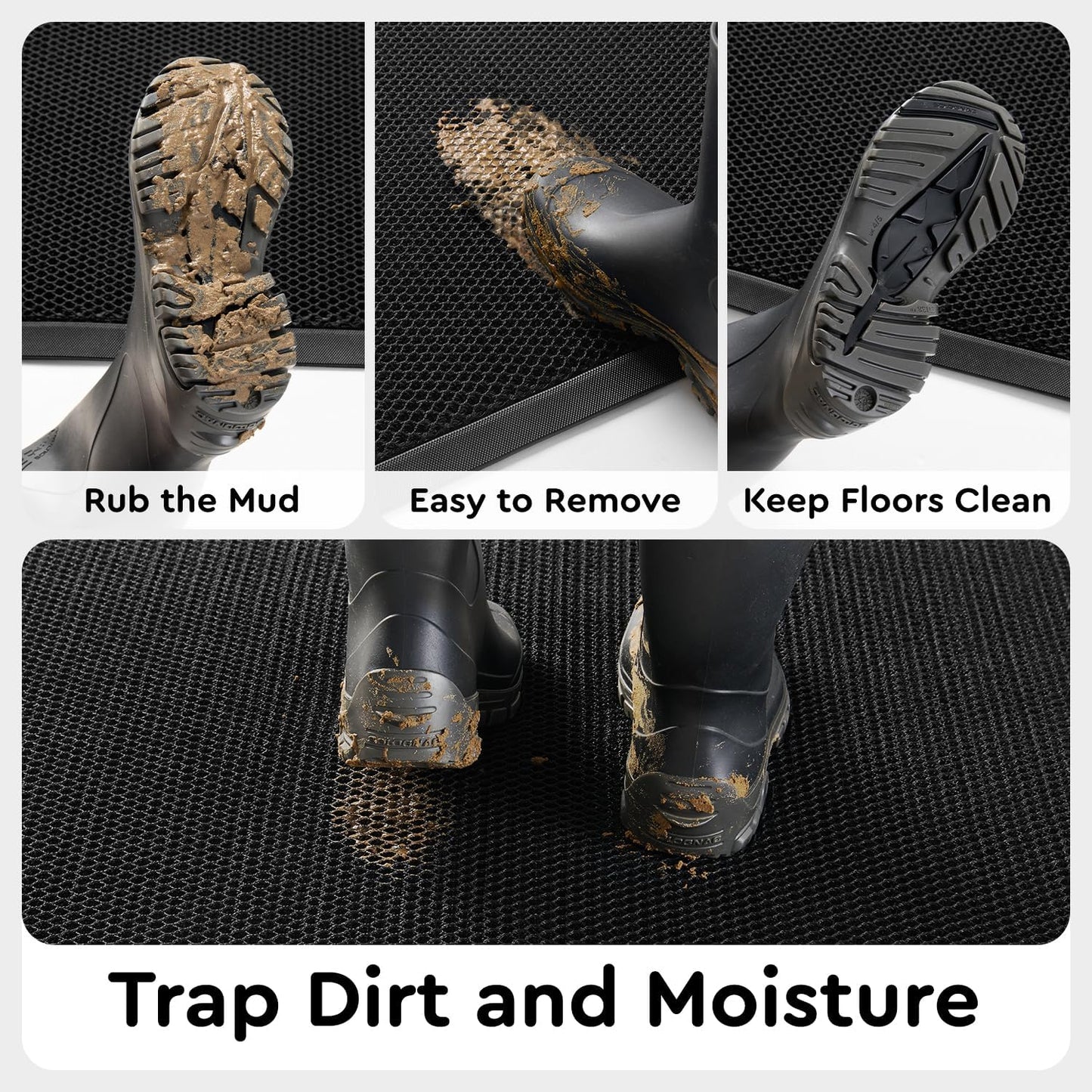 Door Mat With Mesh Technology | 40* 60 CM | Black