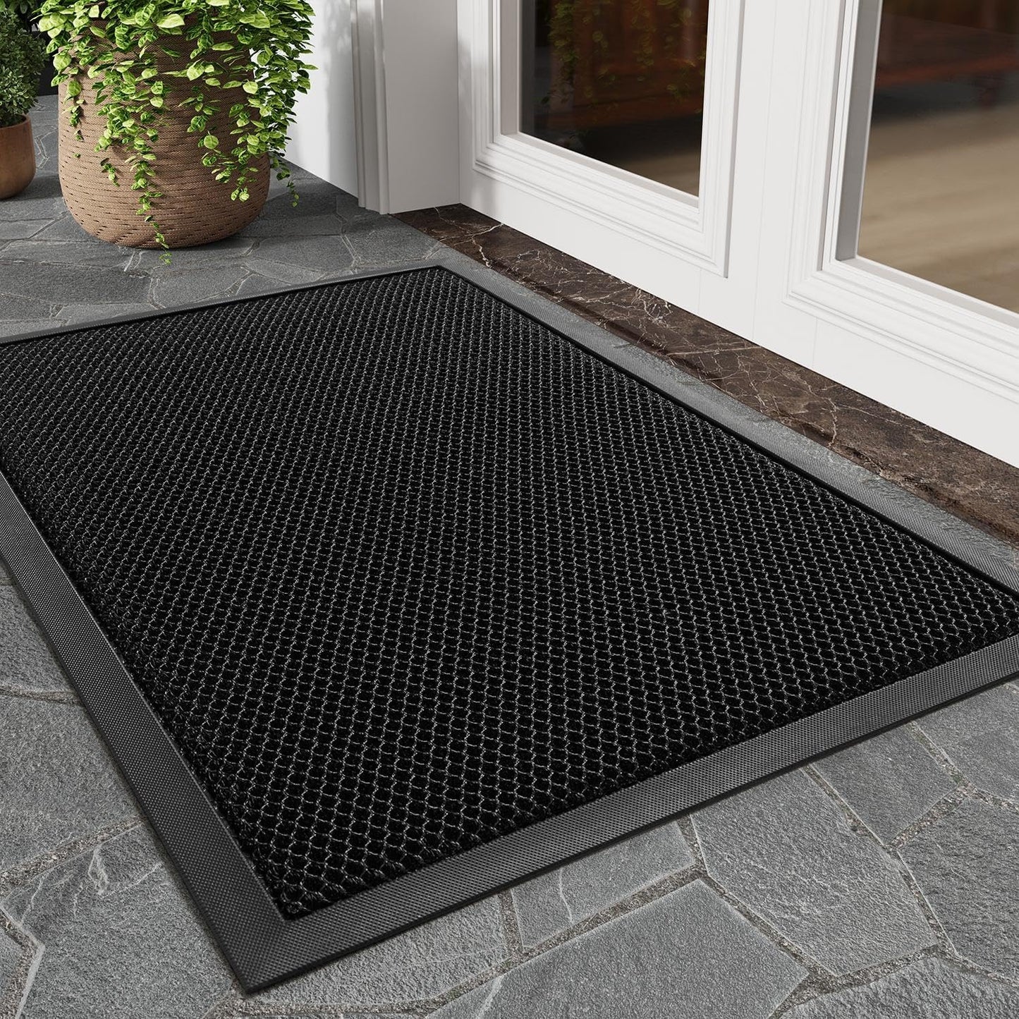 Door Mat With Mesh Technology | 40* 60 CM | Black